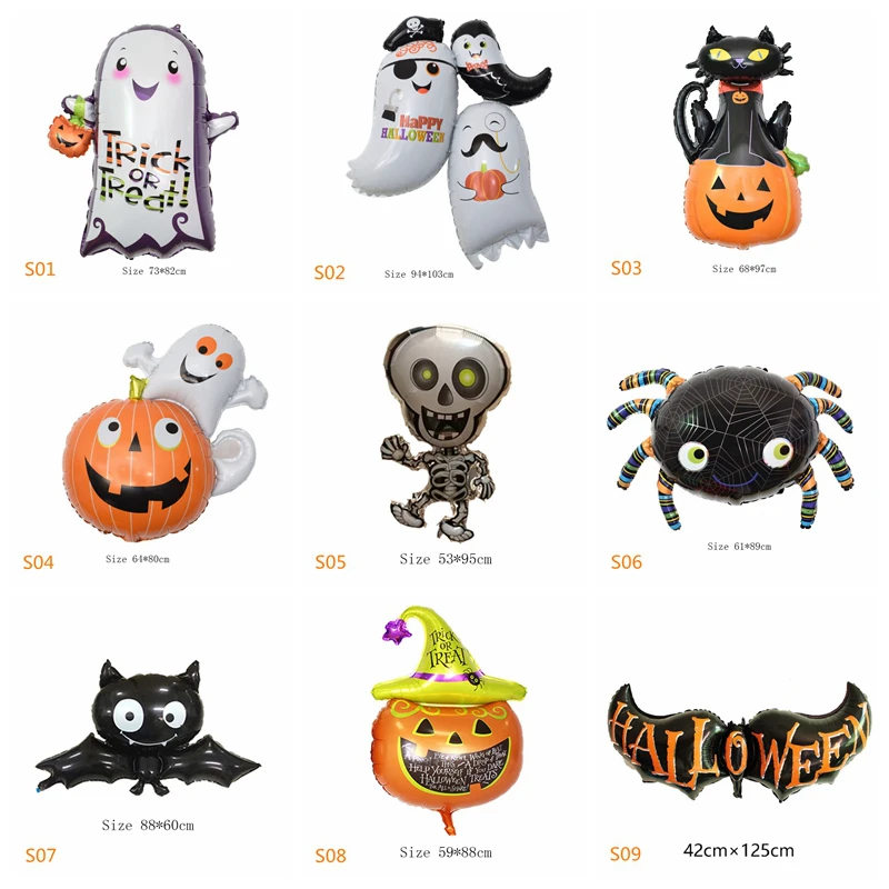 Горячий Хэллоуин Вечеринка воздушный шар в виде тыквы Призрак летучая мышь