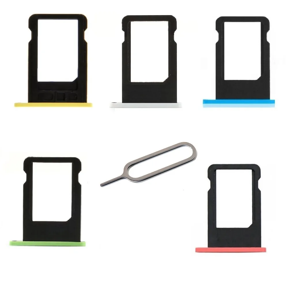 Для Apple iphone 5C SIM карта лоток держатель Sim карты с бесплатным штифтом для извлечения