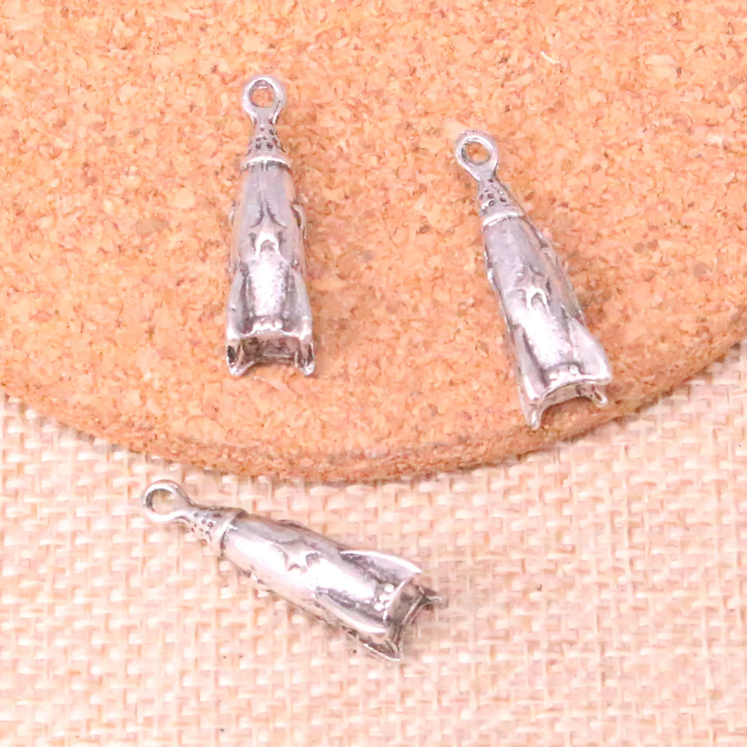 10 шт. посеребренные Подвески в виде ракеты|charm pendant|pendants for jewelry makingrocket charm |