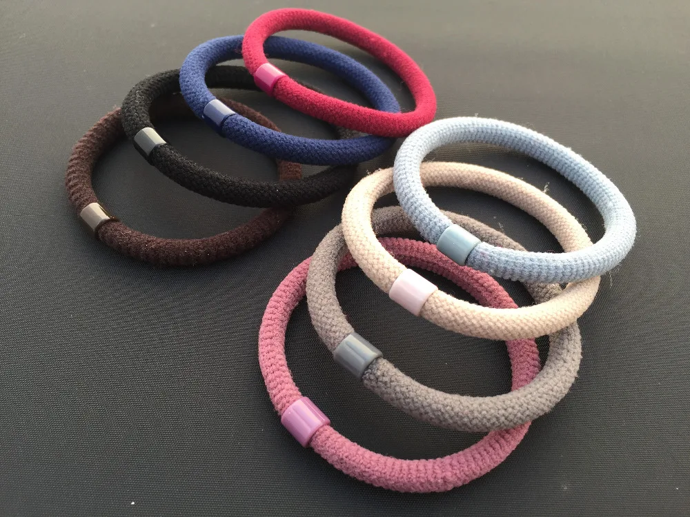 Женские эластичные резинки для волос 12 шт./упак. 8 однотонных цветов|rubber band|hair