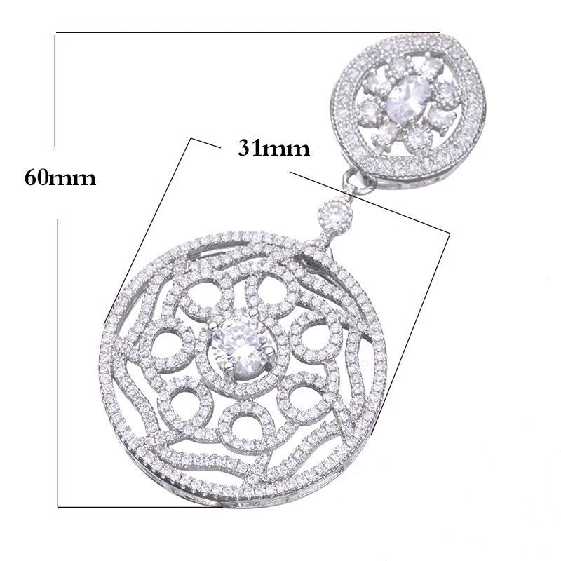 Роскошные подвесные соединители с австрийским кристаллом для планшетов круглые