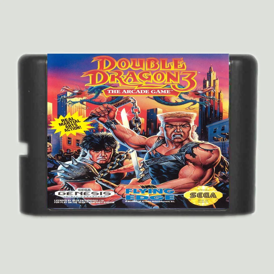 Двойной дракон 3 16 бит SEGA MD карточная игра для Sega игры Mega Drive Genesis | Электроника