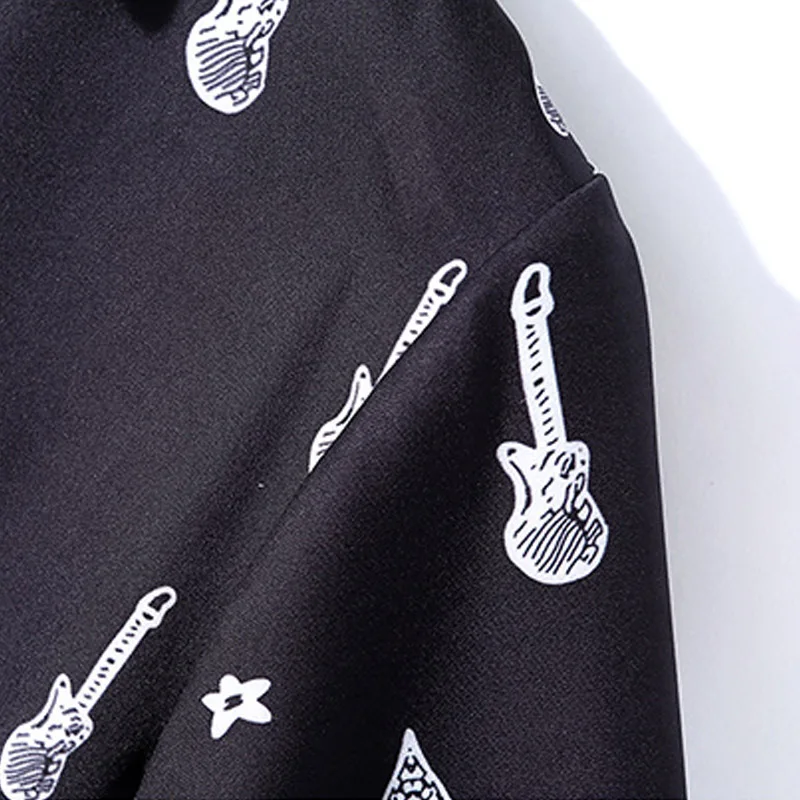 Women Casual Blouses 2019 Spring Lapel Long Sleeve Black Shirt Elegant Office Ladies Print |