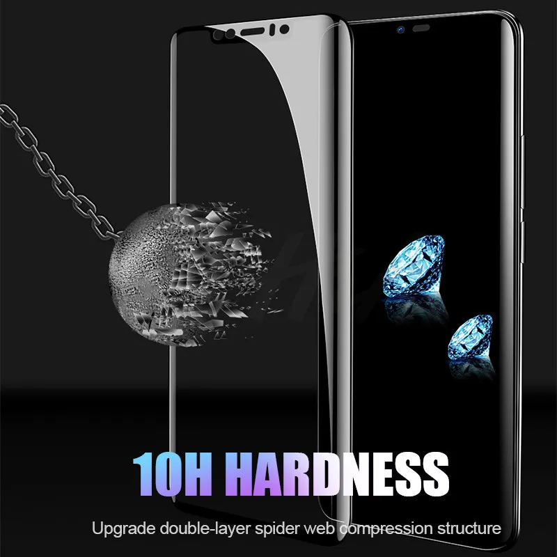 H & A 6D закаленное стекло с закругленными краями для huawei mate 20 Pro Защита экрана