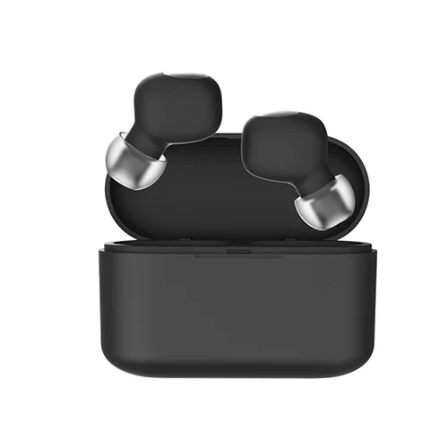 Black Спортивные беспроводные Bluetooth наушники 5,0 TWS Q3 Супер стереонаушники бас шумоподавление водонепроницаемый Handfree с зарядным устройством - Цвет: Black