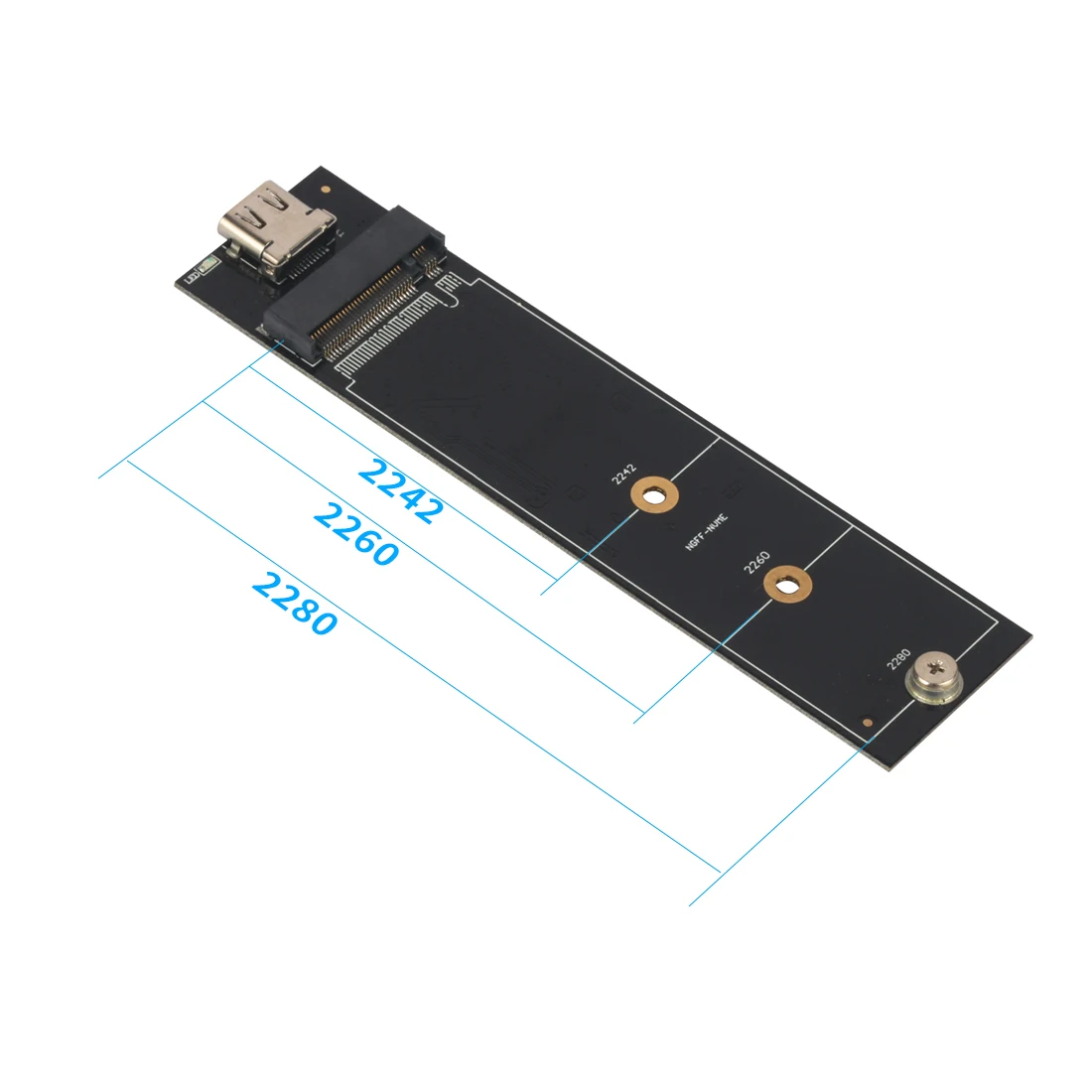 PCIE USB3.1 Тип C к M.2 M ключ для NVMe PCI E SSD корпус жесткого диска Caddy чехол 10 Гбит/с 2280