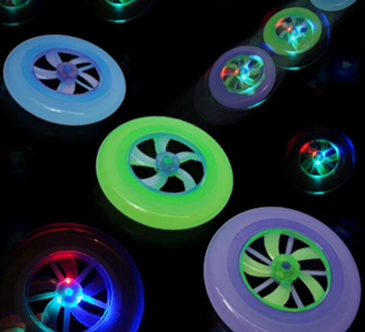 Rotating outdoor light emitting UFO toys for children | Игрушки и хобби