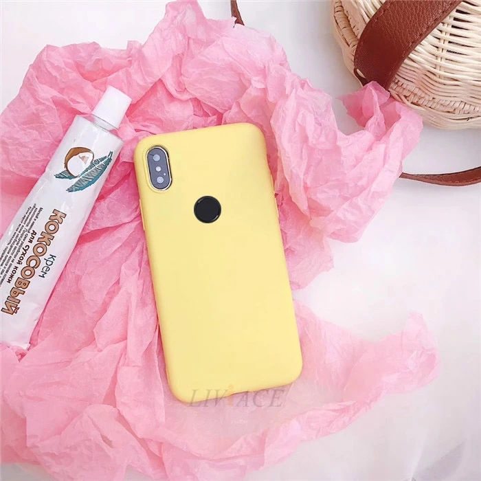 Силиконовый чехол для xiaomi mi play mi x 3 mi 8 lite pro mi 8 explorer edition max 3 pro карамельный цвет мягкая задняя крышка fundas