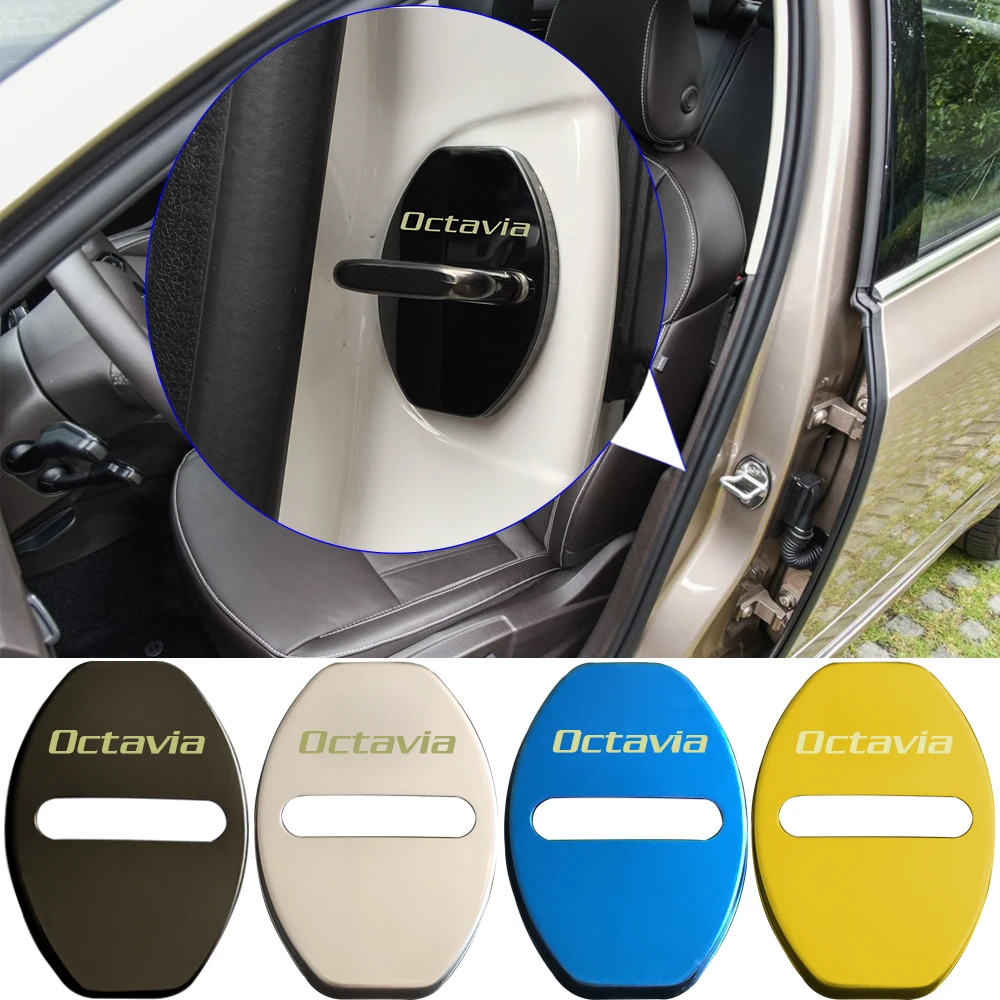 4 шт. крышка дверного замка из нержавеющей стали автомобильный Стайлинг