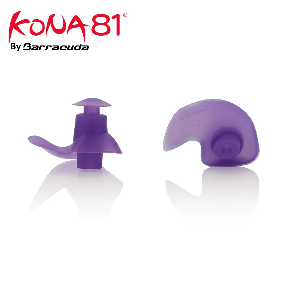 clear purple Barracuda KONA81 аксессуары беруши с чехлом для хранения хлор водонепроницаемый мягкий удобный легкий многоразовый унисекс - Цвет: clear purple