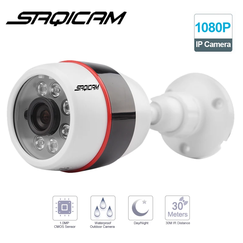 Saqicam 1080 P IP CCTV камера система безопасности 4CH 1080 P IP NVR 2 шт. 1080 P 2MP Пуля Открытый ночного видения комплект камеры наблюдения