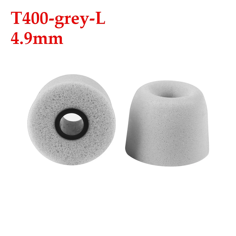 T400 L grey 3 пар/уп. Универсальные наушники-вкладыши с эффектом памяти T400, мягкие и Легко заменяемые - Цвет: T400 L grey