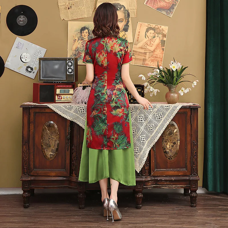Новинка Весна 2019 модное вьетнамское улучшенное cheongsam новинка тонкий короткий