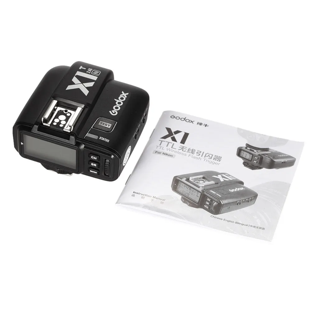 Godox X1T-N TTL 1/8000s HSS 2.4G Wireless Flash Trigger Transmitter for Nikon DSLR Cameras
Godox X1T-N TTL 1/8000s HSS 2.4G Wireless Flash Trigger Transmitter for Nikon DSLR Cameras