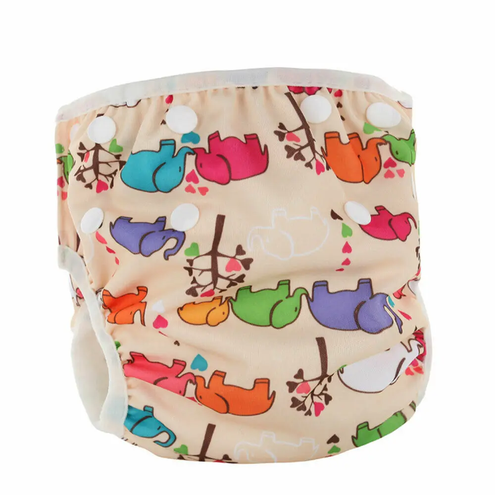 N5 Baby Adjustable Swim Diaper Training Pants Reusable Waterproof Nappy Washable Covers Baby Boy Girl Printed Cloth Diaper Washable - Цвет: N5
