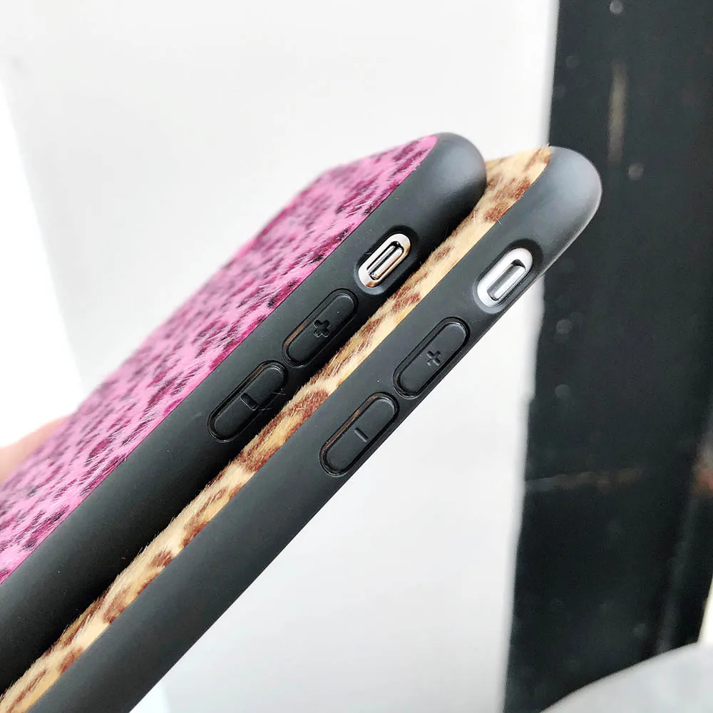 Чехол из закаленного стекла для iphone Xs max Xr с текстурой гепарда чехол ТПУ 5 6 7 8 plus