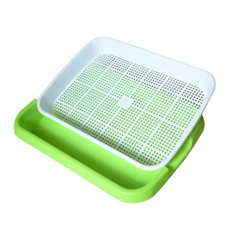 3 комплекта двухслойные ростки фасоли тарелка поднос для рассады посадочная посуда для выращивания пшеницы саженцы питомники горшки для дома садовые инструменты для растений