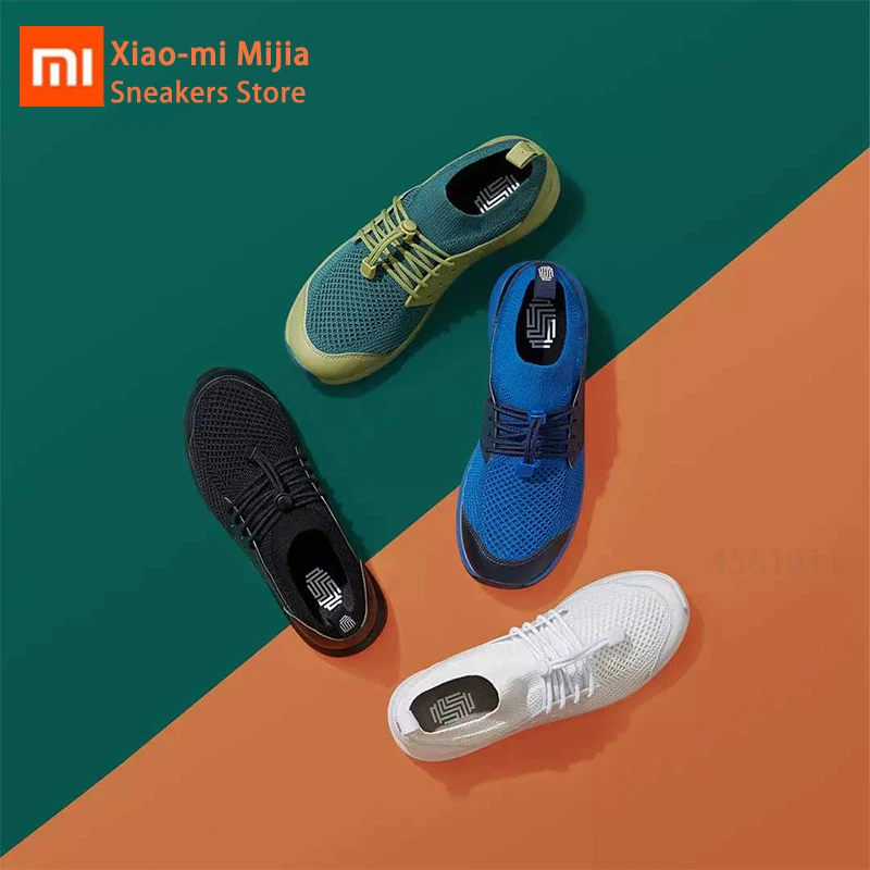 Xiaomi Mijia GTS Ретро летающие кроссовки футбольная сетка ТПУ стабильная поддержка EVA амортизирующий светильник Удобная трикотажная повседневная обувь