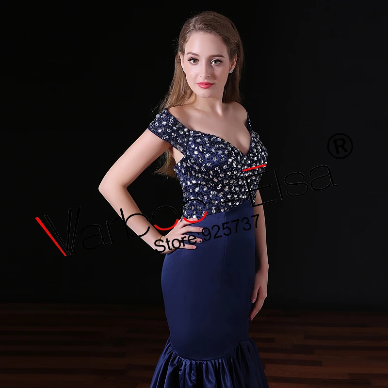 Женское атласное вечернее платье русалка с V образным вырезом|prom dresses|prom dresses longoff
