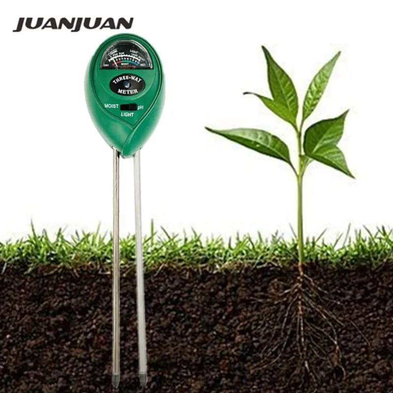 10 шт. 3 в 1 влажность почвы PH лампа тестера измеритель влажности анализатор для