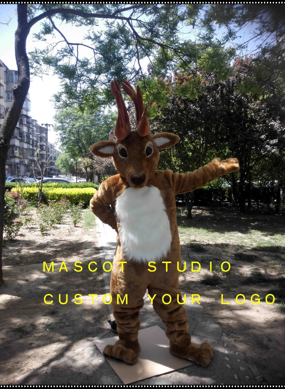 deer mascot costume reindeer moose custom fancy anime cosplay kit mascotte theme 41782 | Тематическая одежда и униформа