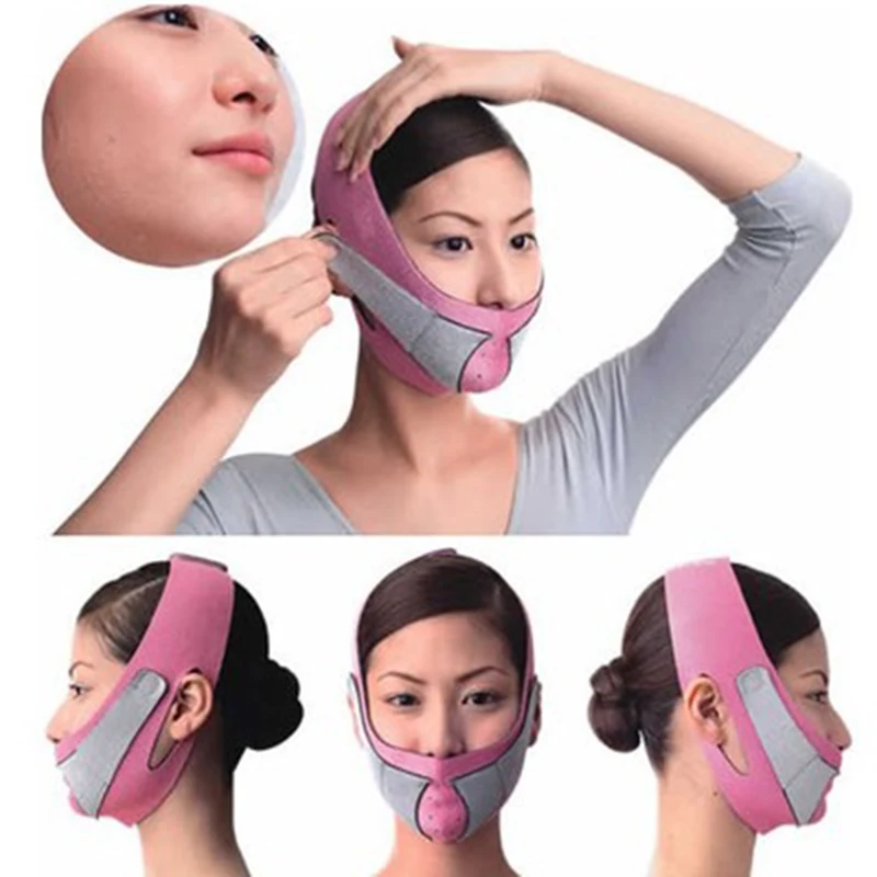 Тонкая маска для лица пояс против морщин V Line полуподтяжка подтяжка щек ремешок