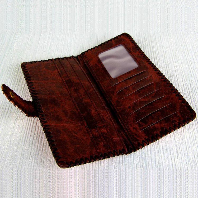 Длинный кошелек ручной работы из искусственной кожи для мальчиков и девочек 6%