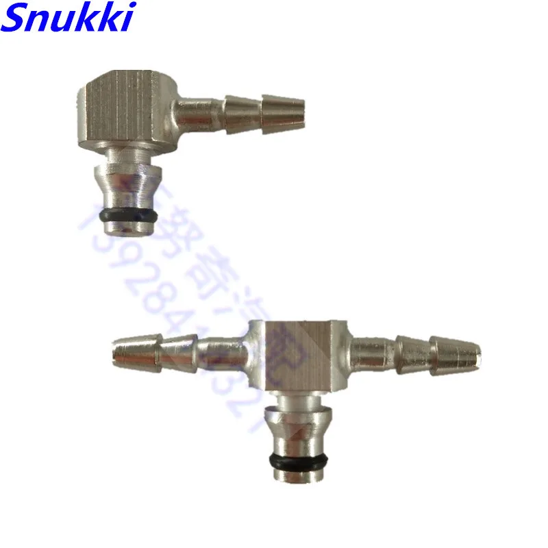 

Rail Injector Return Oil Backflow Pipe Connector T Type Metal Tee connector for Bosc 110 Series Injector 10pcs a lo