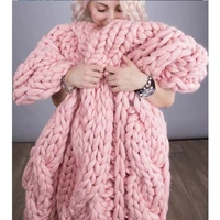 hot sale 1000g per lot chunky yarn natural wool knitting supplies thick wool yarn hand spun yarn giant knit big stitch kn