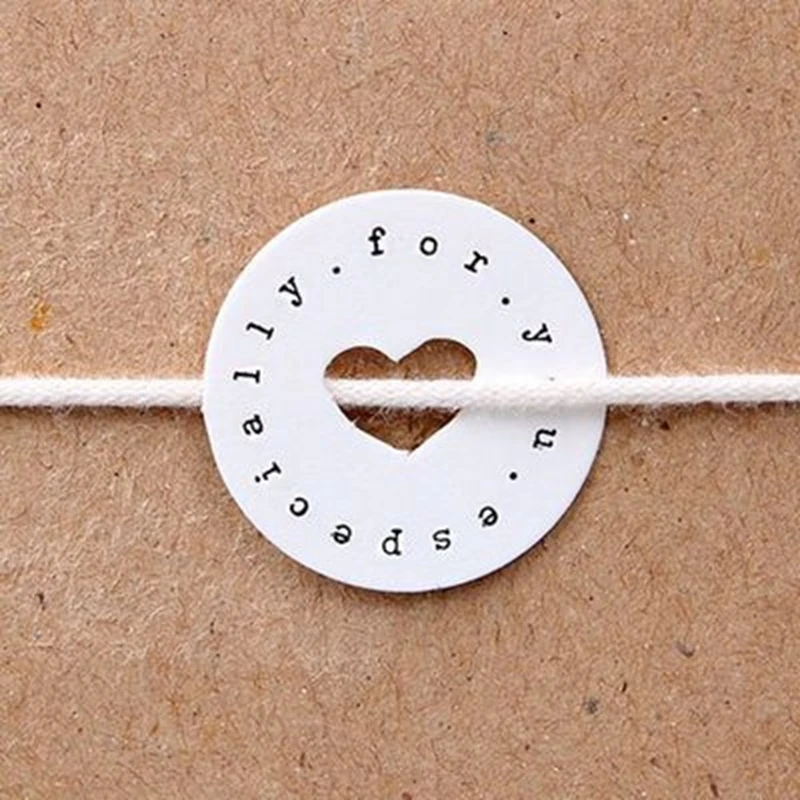 50 шт сердце специально для Вас печать этикетки наклейки Рождество Новый год