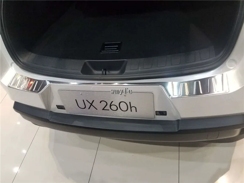 Для Lexus UX200 UX250h UX260h 304 нержавеющая сталь Задний бампер снаружи стопы Подоконник пластины гвардии для накладка покрышка
