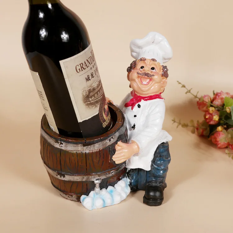 

1PC Wine Racks Chief Brother Stylish And Elegant Living Painting Synthetic Resin Wine Rack Home Decor KI 2050
