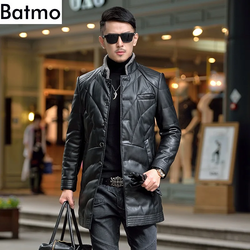 Batmo Новое поступление зимняя высококачественная Теплая мужская куртка на 90% белом утином пуху, мужское зимнее пальто больших размеров