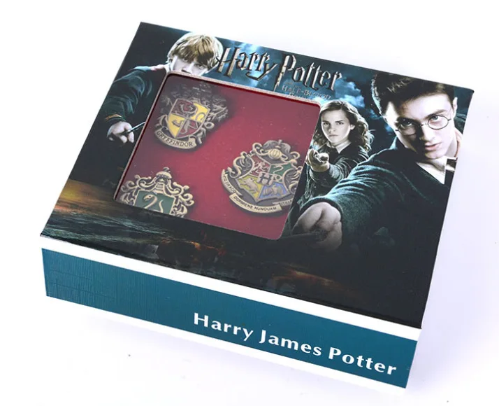 Хогвартс школьный Гриффиндор Слизерин Ravenclaw Hufflepuff символ металлический бейдж