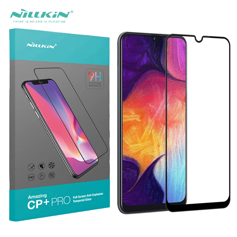 Nillkin полное покрытие стекло для samsung Galaxy A50 2.5D CP+ PRO Закаленное стекло пленка для samsung A50 против царапин протектор экрана