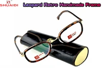 clara vida oval retro vintage hand made frame nerd reading glasses with case multilayer coated lens 1 1 5 2 2 5 3 3 5 4