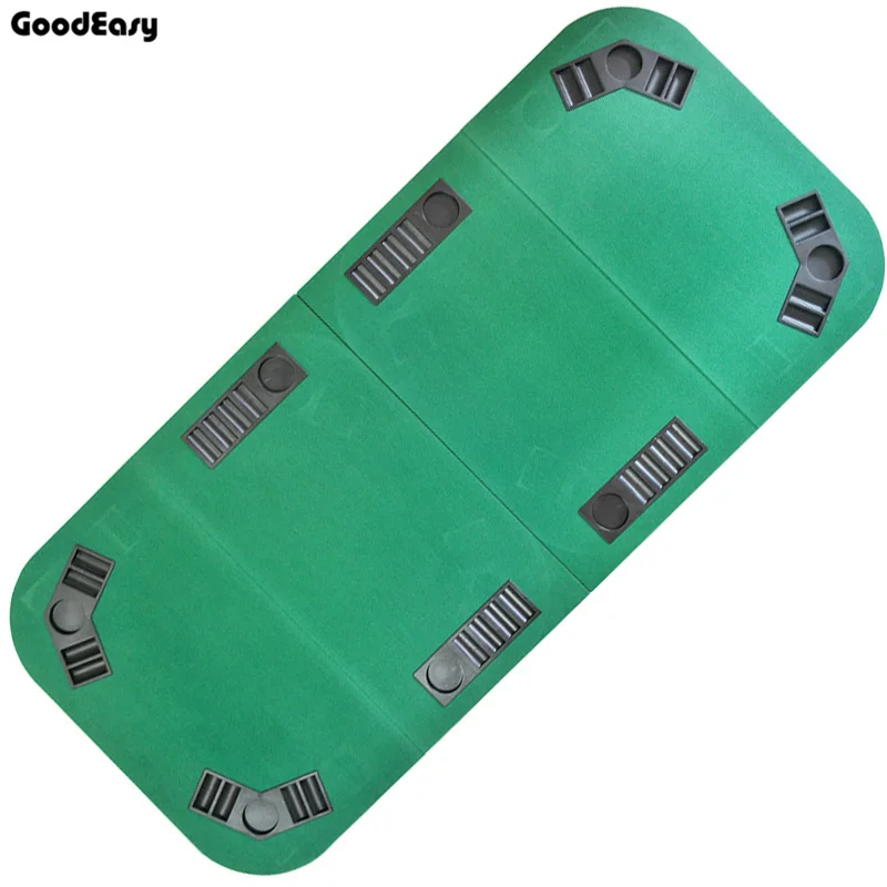 

200*91cm Foldable Poker Table Top Texas Hold'em Baccarat Square Casino Tbale with 8 Players 4Colors Red/Blue/Green/Black