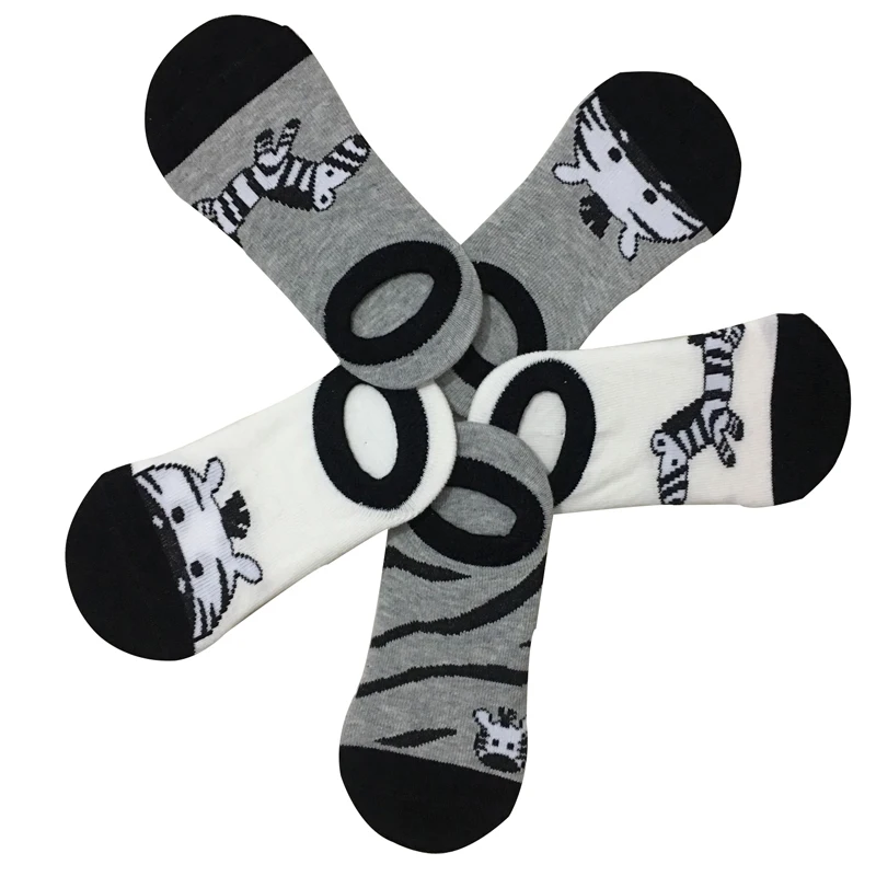 Летние новые детские носки 2019 хлопковые с мультяшным принтом осла для маленьких