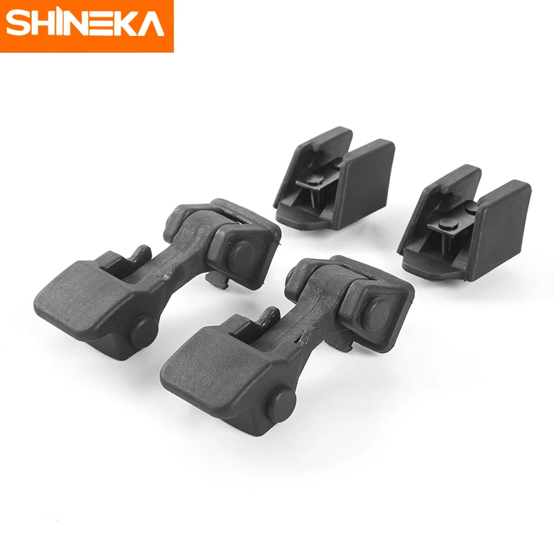SHINEKA для Jeep Wrangler TJ 1997-2006 черный замок двигателя капот защелка крышка ABS внешний второго поколения автомобильный Стайлинг