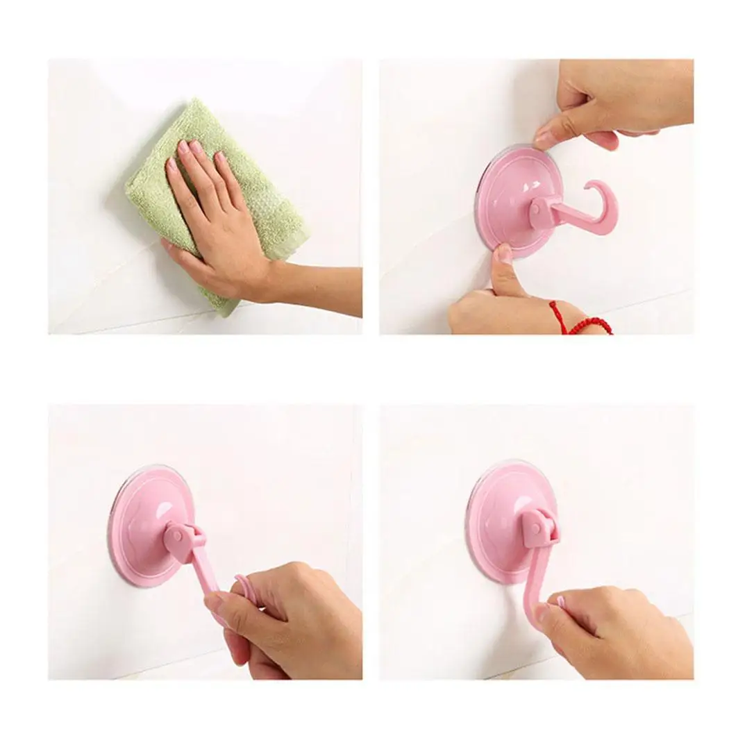 All Purpose Removable Heavy Duty Vacuum Bathroom Smooth Tile Glass Mirror Kitchen Suction Cup Hooks 10kg | Дом и сад