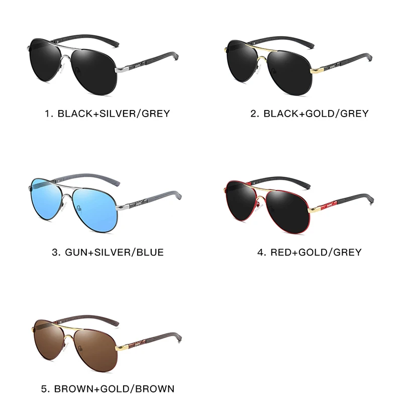 

High Quality Alloy HD Polarized Sunglasses UV400 Men Driving Metal Frame Sun Glasses Male Goggles Women Cool oculos original