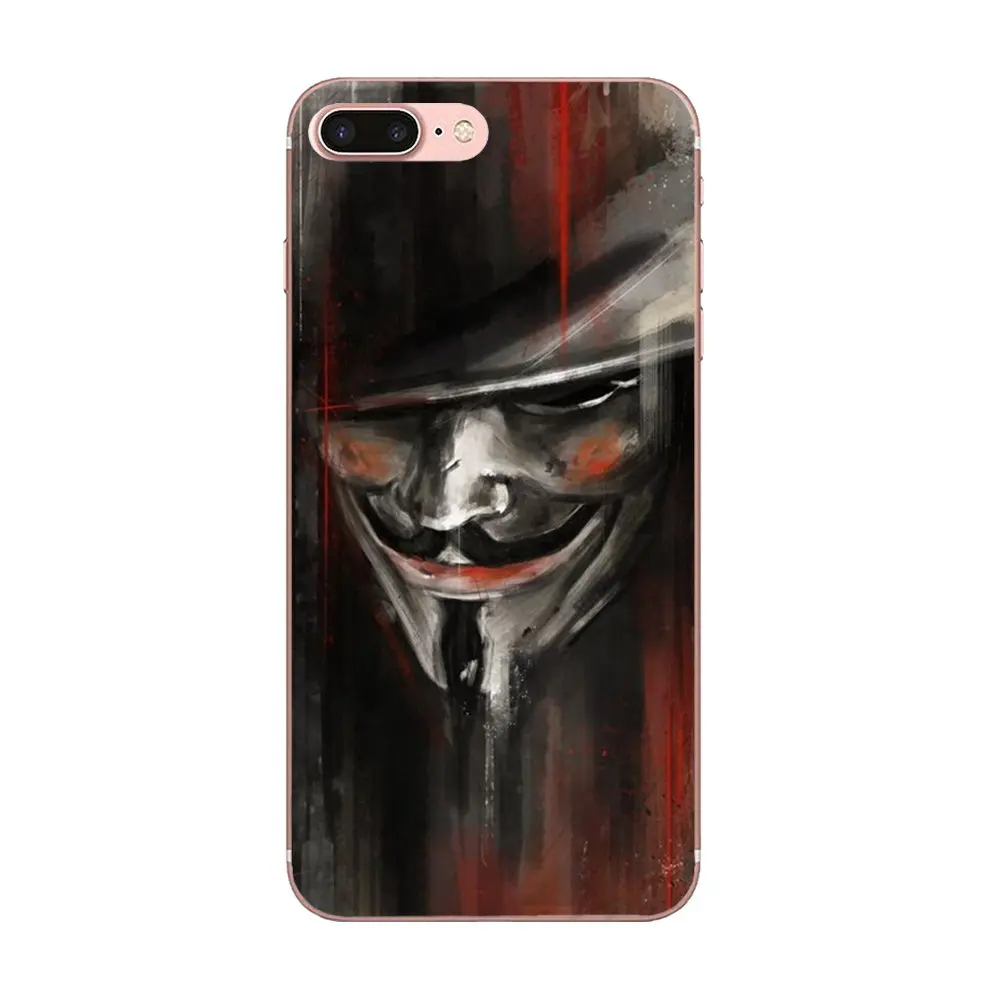 V для Vendetta мягкий TPU мобильный телефон чехлы HTC 530 626 628 630 816 820 One A9 M7 M8 M9 M10 E9 U11 Moto G G2 G3