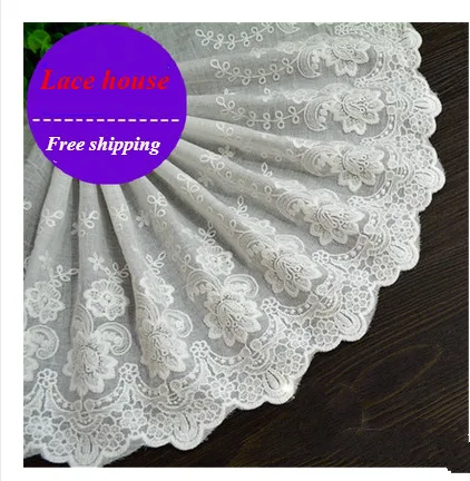 5 ярдов/партия, кружевная ткань из 100% хлопка, 22 см