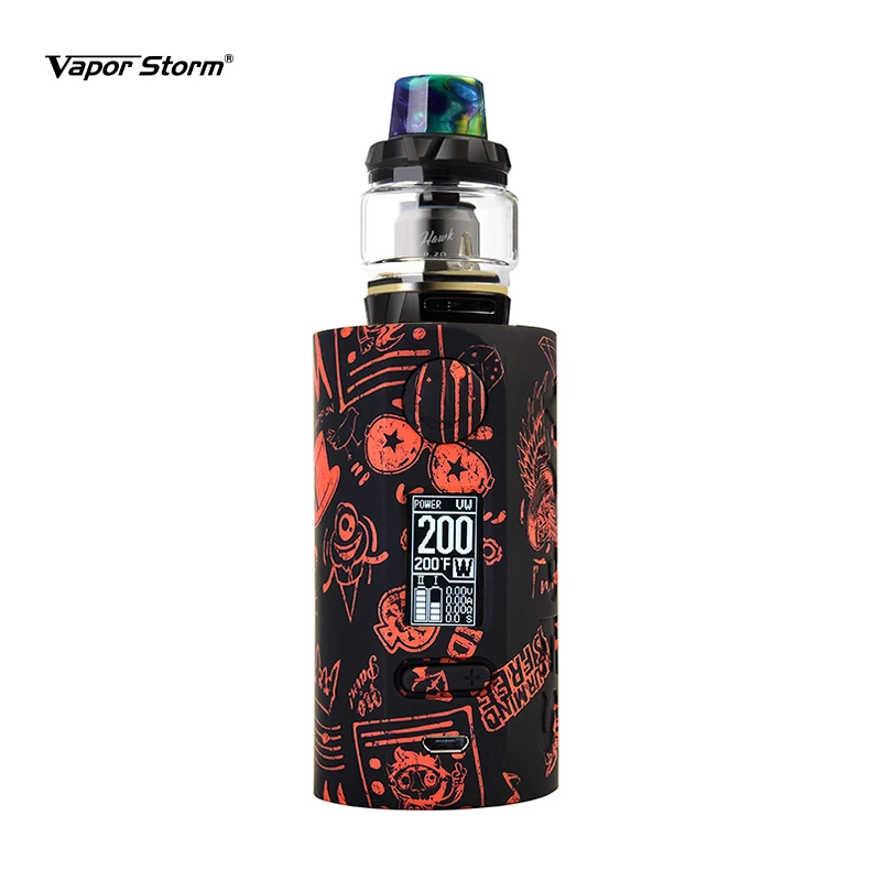 Vape On Black-Hawk Vapor Storm Storm230 Bypass 200 Вт VW TCR Mod контроль температуры Лев RDA Hawk Танк Коробка мод Vape электронная сигарета Мода - Цвет: Vape On Black-Hawk