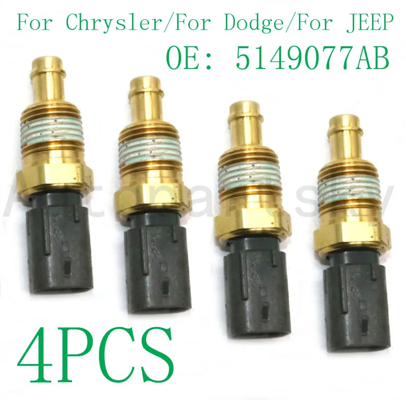 

4PCS - 5149077AB 05149096AB OEM New Coolant Temperature Sensor For Dodge for Chrysler for Jeep Car Repair Replace Sensoor Part