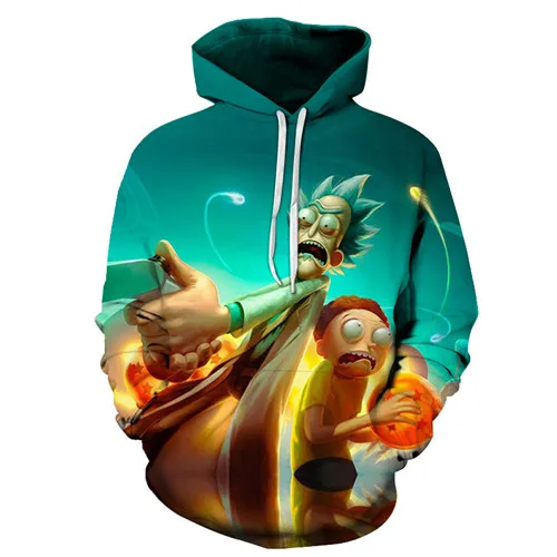 LMS893 Галактическое худи Rick and Morty толстовки с принтом 3D спортивные костюмы для мужчин Толстовка с капюшоном Модный пуловер Прямая поставка ZOOTOPBEAR - Цвет: LMS893