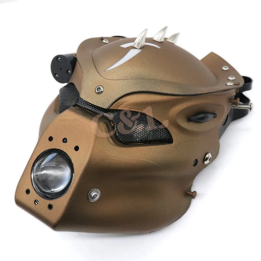 Мотоцикл светодиодный череп передняя фара лампа с кронштейном для Harley Honda Yamaha