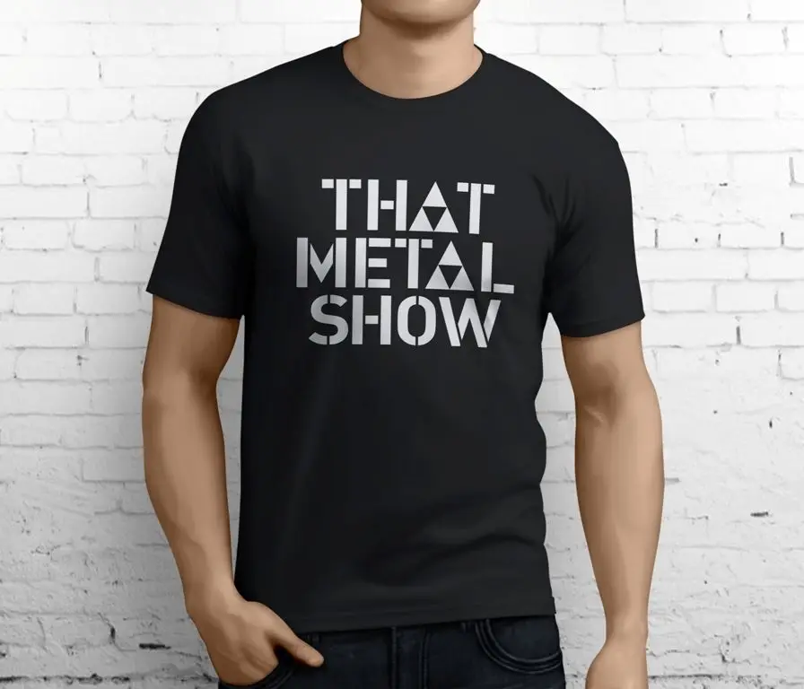 Новая дешевая что металл SHOW Эдди Trunk Show Для мужчин черный футболка Размеры S-3XL |