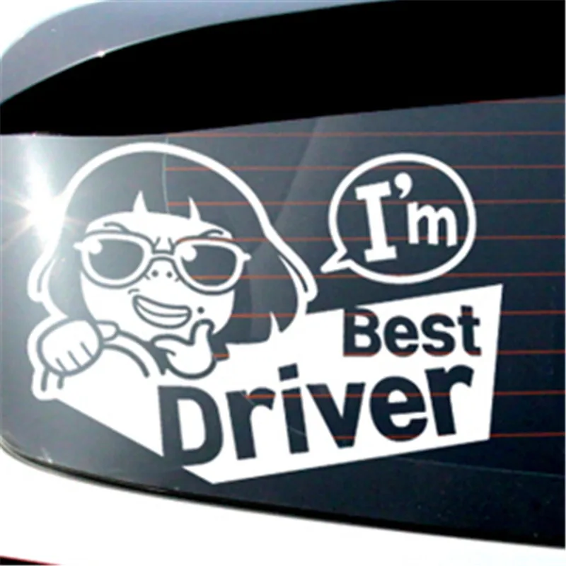 I am best driver Laptop Notebook Die-cut White Sticker Decal tall white pvc vinyl sticker window | Игрушки и хобби