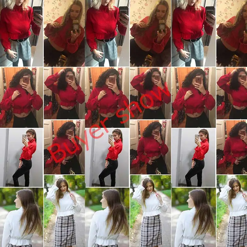 2018 Autumn Winter Sweatshirt women Casual Pullovers regular solid red Gray o-neck long sleeve Sexy Women Sweatshirts Female | Женская